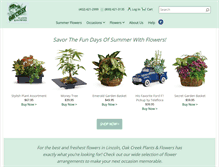 Tablet Screenshot of oakcreekflowers.com